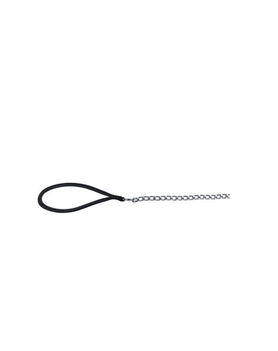 TRIXIE Kettenleine mit Nylon-Handschlaufe 1.10 m/2 mm schwarz