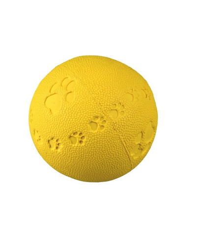 TRIXIE Spielball mit Pfotenabdruck, Quietscher 7 cm