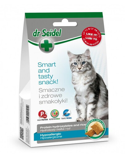 DR SEIDEL hypoallergene Snacks für Katzen mit empfindlichem Verdauungssystem 50 g