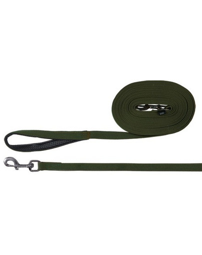 TRIXIE Schleppleine, Gurtband 10 m/20 mm grün
