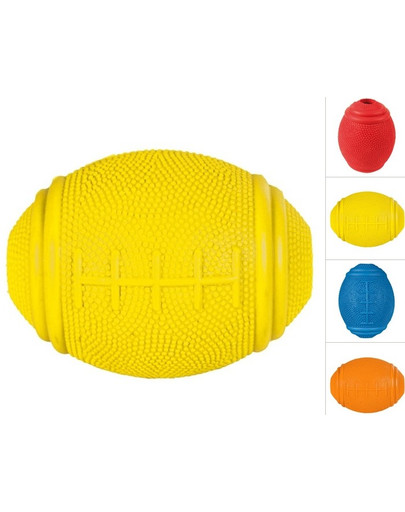 TRIXIE Snack-Rugbyball, Naturgummi 8 cm