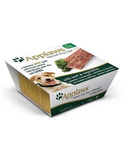 APPLAWS Hundefutter nass mit Rind & Gemüse 150 g