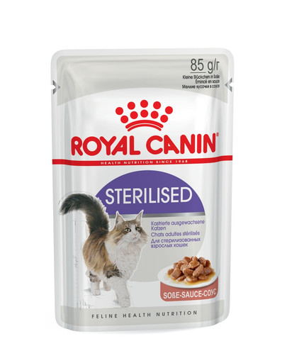 ROYAL CANIN STERILISED Nassfutter in Soße für kastrierte Katzen 85 g