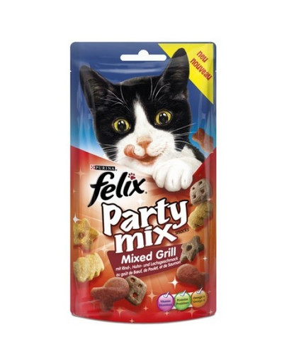 FELIX Party Mix Gemischter Grillgeschmack Rind, Huhn und Lachs