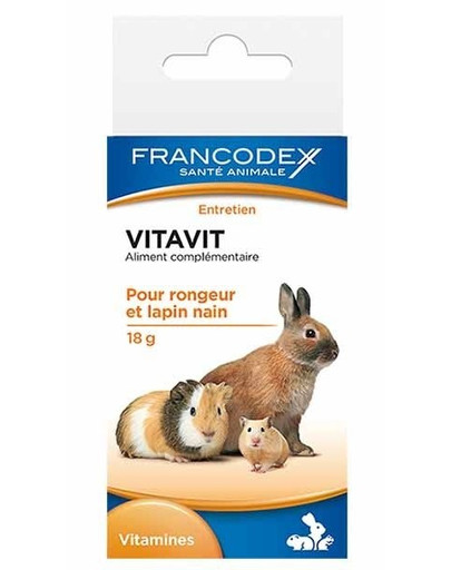 FRANCODEX Vitavit für Kaninchen & Nagetier 18 g