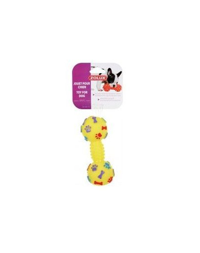 ZOLUX Hundespielzeug Hantel aus Vinyl für Hunde 6 x 6 x 15 cm