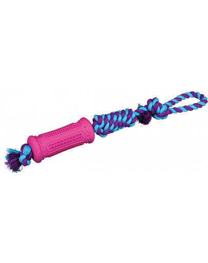 TRIXIE Spieltau mit Stick, Naturgummi 7 cm / 51 cm