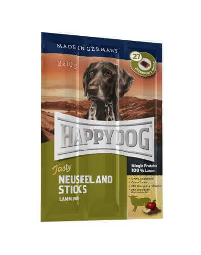HAPPY DOG Neuseeland Sticks Lamb 30g