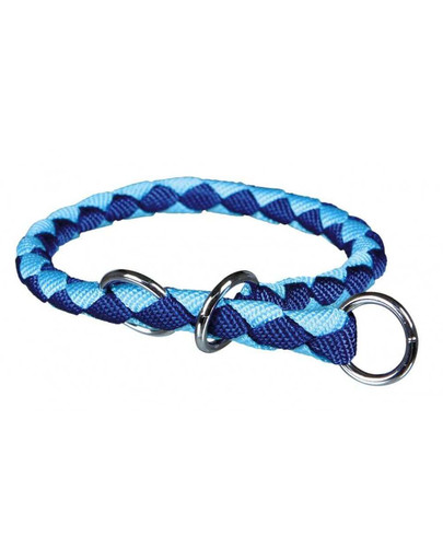 TRIXIE Cavo Zug-Stopp-Halsband, S–M: 30–36 cm/` 12 mm, blau/hellblau
