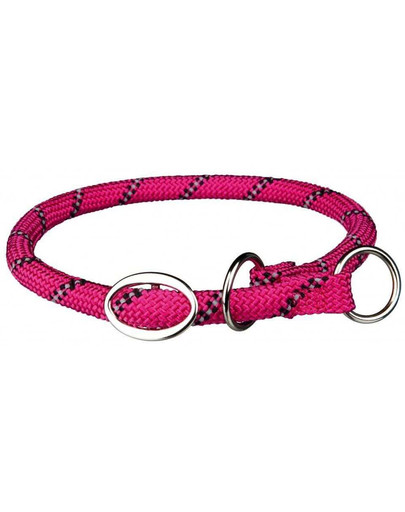 TRIXIE Sporty Rope Zug-Stopp-Halsband, S–M: 40 cm/O 8 mm, fuchsia