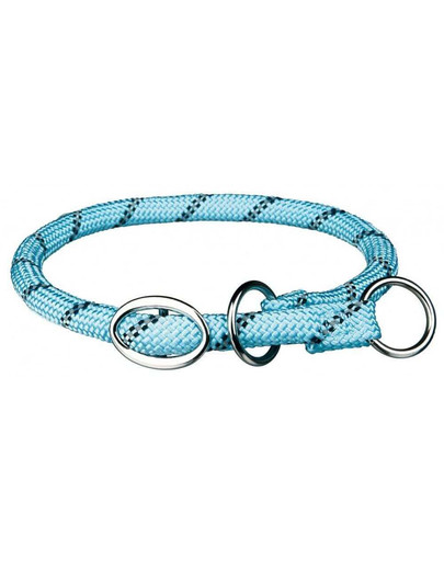 TRIXIE Sporty Rope Zug-Stopp-Halsband, S–M: 40 cm/O 8 mm, blau