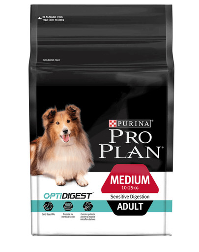 PURINA Pro Plan Medium Adult Sensitive Digestion OptiDigest Lamm 3 kg