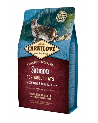 CARNILOVE Cat Sensitive & Long Hair Salmon 2 kg