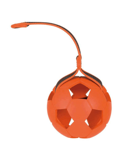 TRIXIE Lochball am Gurt, Naturgummi ø11 cm/30 cm