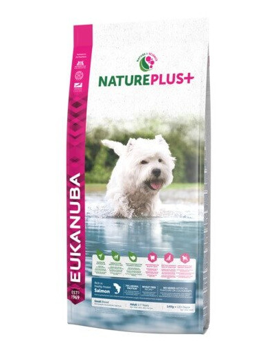 EUKANUBA Nature Plus+ Adult Small Breed Rich in freshly frozen Salmon 2,3 kg
