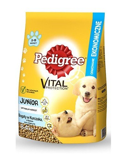 PEDIGREE Junior Hähnchen mittlerer Rasse mit Reis 8,4 kg