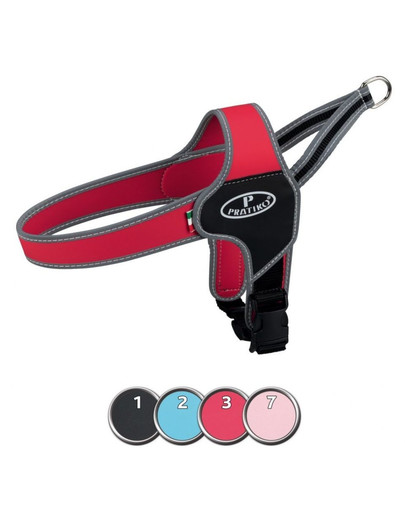 TRIXIE Pratiko Norweger-Geschirr Apollo, XXS: 28-33 cm, rosa