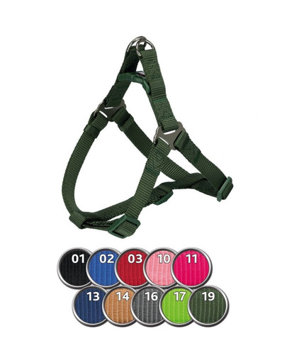 TRIXIE Premium One Touch Geschirr, M: 50–65 cm/20 mm, flamingo