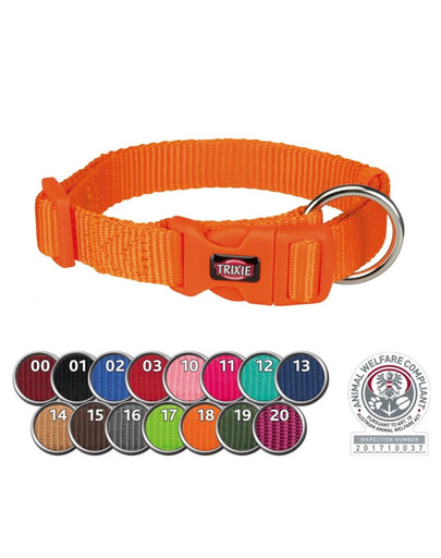TRIXIE Premium Halsband, XS–S: 22–35 cm/10 mm, flamingo