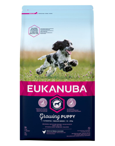 EUKANUBA Growing Puppy Medium Breed Chicken 2 kg
