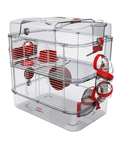 ZOLUX Käfig  RODY3 DUO rot
