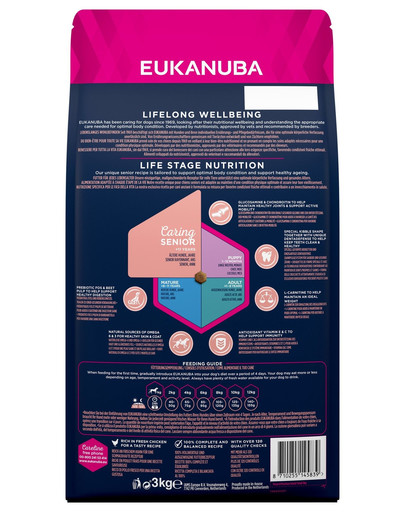 EUKANUBA Caring Senior Small Breed Reich an frischem Huhn  3kg