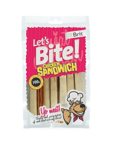 BRIT Lets Bite Dog Chicken Sandwich 80g