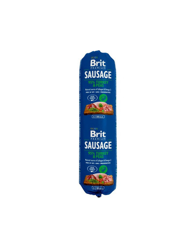 BRIT Sausage Chicken turkey & pea 800 g