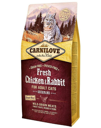 CARNILOVE Adult Gourmand fresh Chicken & Rabbit 6 kg