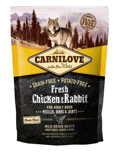 CARNILOVE Fresh Chicken & Rabbit Hundefutter 1,5 kg
