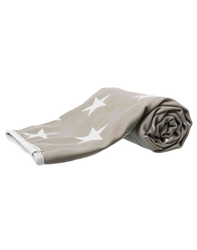TRIXIE Liegeplatz Decke Stars 150 × 100 cm, taupe/weiß