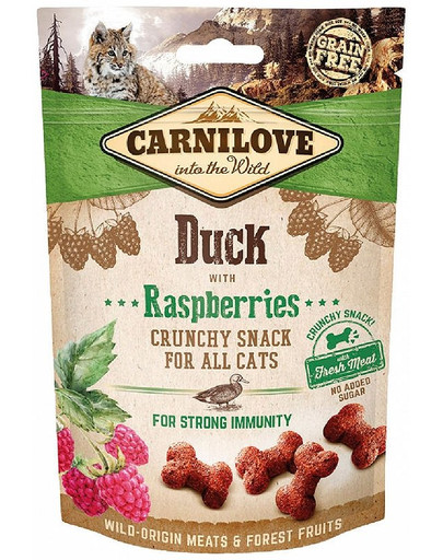 CARNILOVE Crunchy snacks Crunchy Duck with Raspberries 50 g