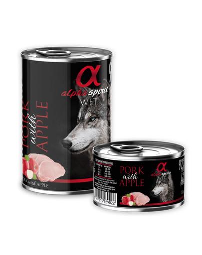 ALPHA SPIRIT Schweinefleisch mit Apfel 6 x 400 g