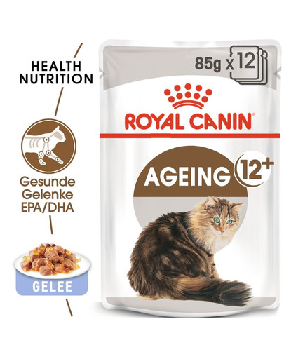 ROYAL CANIN AGEING 12+ in Gelee Nassfutter für ältere Katzen 85 g