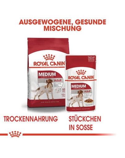 ROYAL CANIN MEDIUM Adult Trockenfutter für mittelgroße Hunde 10 kg