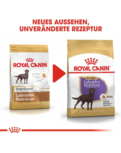 ROYAL CANIN Labrador Retriever Adult Sterilised Trockenfutter für kastrierte Hunde 3 kg