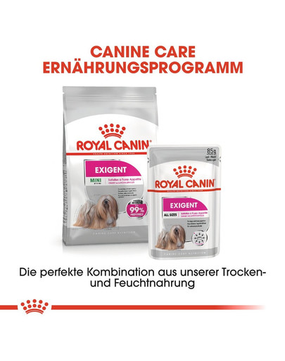 ROYAL CANIN MINI Exigent Trockenfutter für wählerische kleine Hunde 2 kg