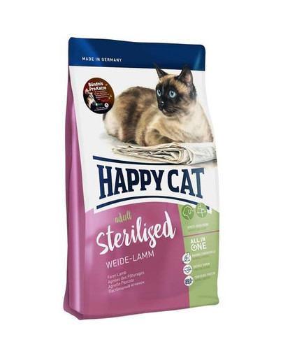 HAPPY CAT Supreme Adult Sterilised Weide-Lamm 4 kg
