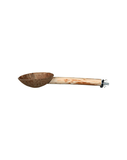 TRIXIE Sitzstange mit Futternapf 25 cm