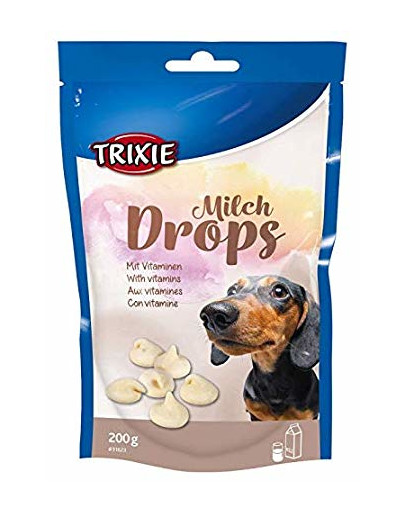 TRIXIE Snacks für Hund Milch Drops 200 g