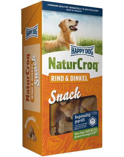 HAPPY DOG NaturSnack Rind & Dinkel