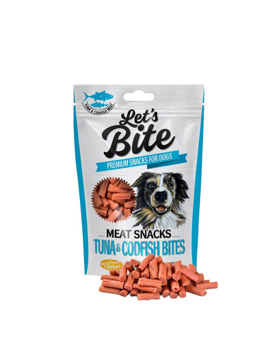 BRIT Let’s Bite Meat Snacks - Tuna & Codfish Bites 80G