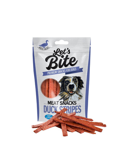 BRIT Let’s Bite Meat Snacks - Duck Stripes 80g