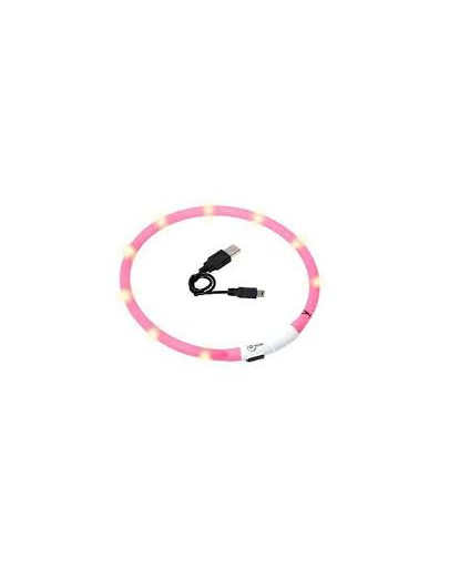 KARLIE Visio Light Led Schlauchhalsband 70 cm, universell kürzbar, pink