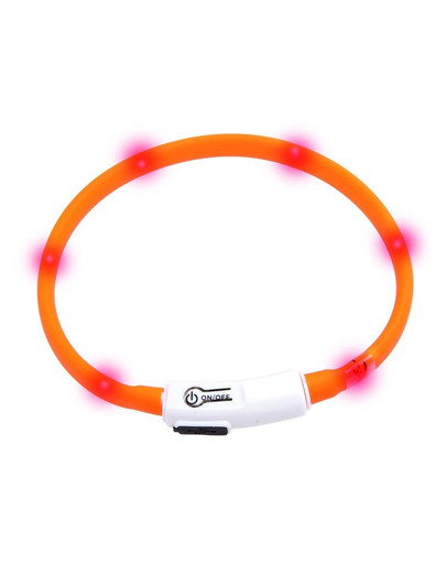 KARLIE Visio Light LED-Leuchthalsband für Hunde 35 cm orange