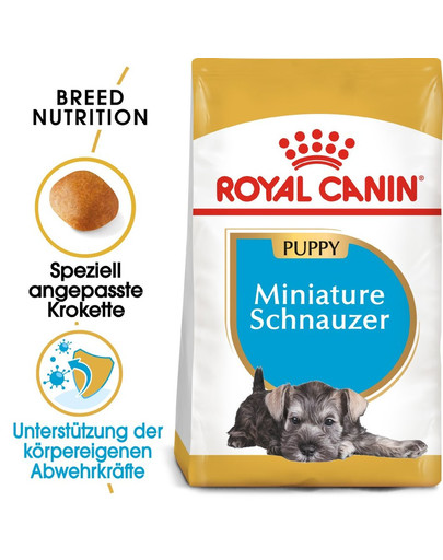 ROYAL CANIN Miniature Schnauzer Puppy Welpenfutter trocken für Zwergschnauzer 1,5 kg