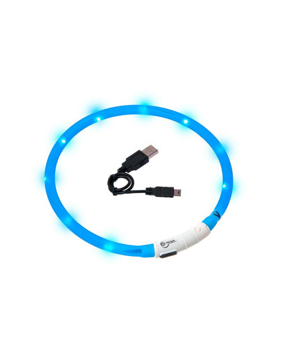 KARLIE Visio Light LED-Leuchthalsband für Hunde 70 cm blau