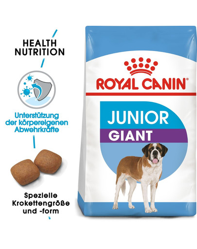 ROYAL CANIN GIANT Junior Welpenfutter trocken für sehr große Hunde 15 kg + 3 kg gratis