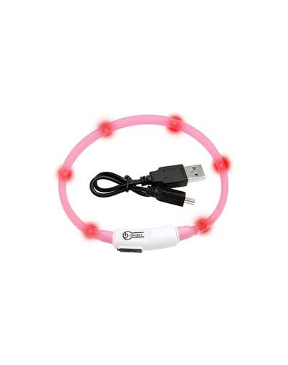 KARLIE Visio Light LED-Leuchthalsband für Hunde 35 cm rose