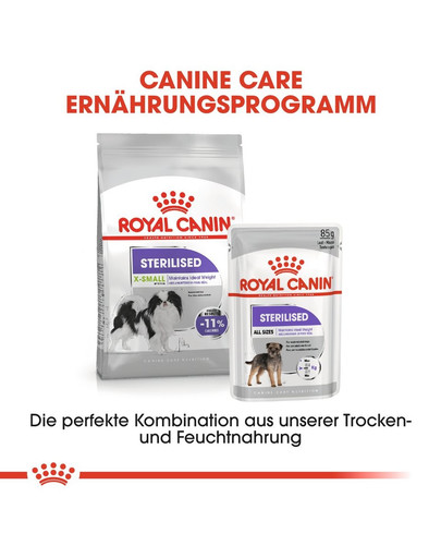 ROYAL CANIN STERILISED X-SMALL Trockenfutter für kastrierte sehr kleine Hunde 1,5 kg